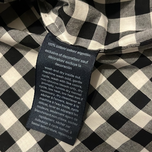 NWT Tommy Hilfiger Black & White Half Zip Top - Picture 16 of 16